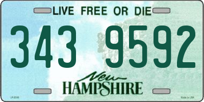 NH license plate 3439592