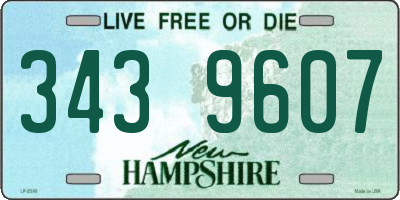 NH license plate 3439607