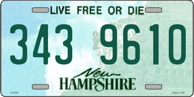 NH license plate 3439610