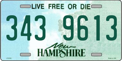 NH license plate 3439613