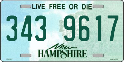 NH license plate 3439617