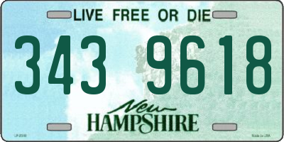 NH license plate 3439618