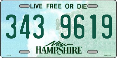 NH license plate 3439619