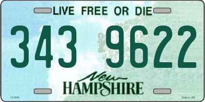 NH license plate 3439622