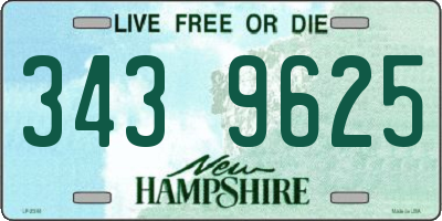 NH license plate 3439625