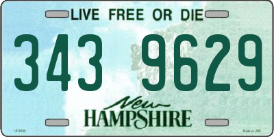 NH license plate 3439629