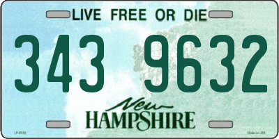 NH license plate 3439632