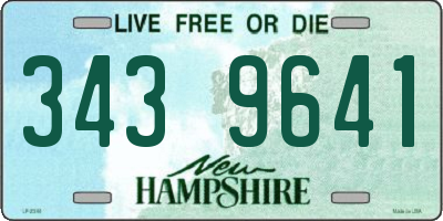 NH license plate 3439641