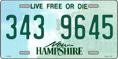 NH license plate 3439645