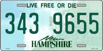 NH license plate 3439655