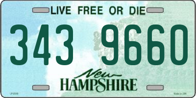 NH license plate 3439660