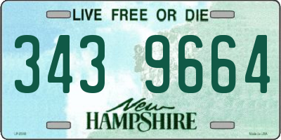 NH license plate 3439664
