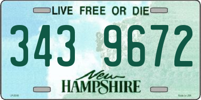 NH license plate 3439672