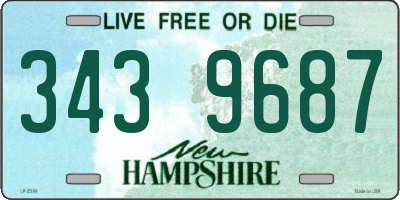 NH license plate 3439687