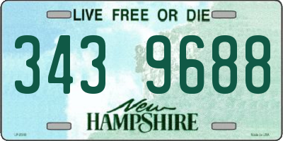 NH license plate 3439688