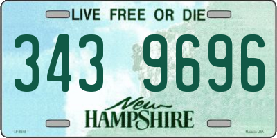 NH license plate 3439696