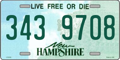 NH license plate 3439708
