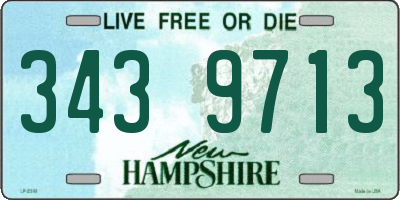 NH license plate 3439713