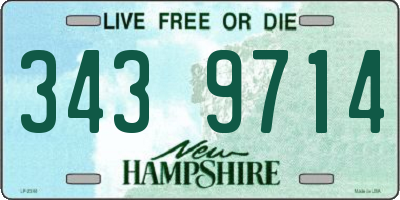NH license plate 3439714