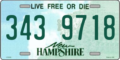 NH license plate 3439718