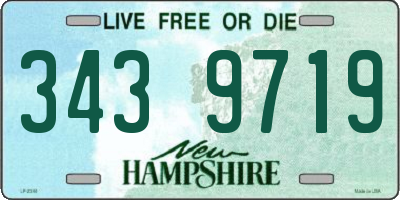 NH license plate 3439719