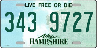 NH license plate 3439727