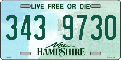 NH license plate 3439730