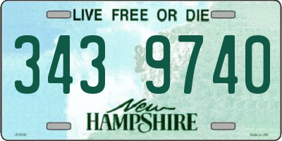 NH license plate 3439740