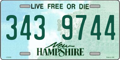 NH license plate 3439744