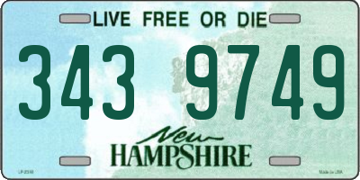 NH license plate 3439749