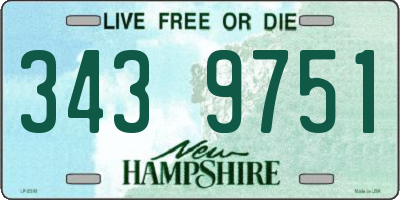 NH license plate 3439751