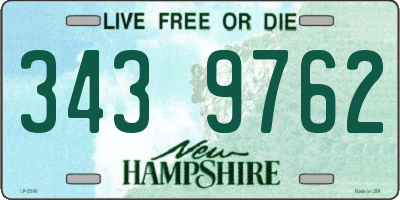NH license plate 3439762