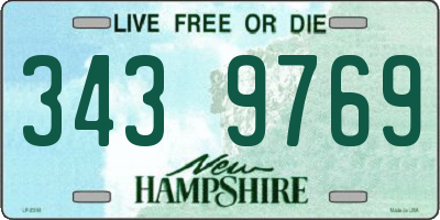 NH license plate 3439769