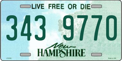 NH license plate 3439770