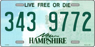 NH license plate 3439772