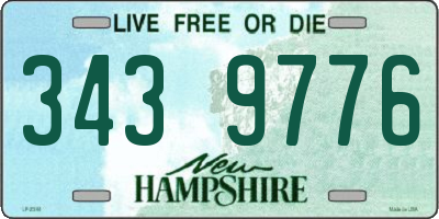 NH license plate 3439776