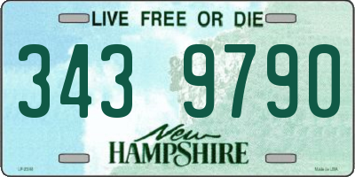 NH license plate 3439790