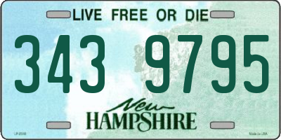 NH license plate 3439795