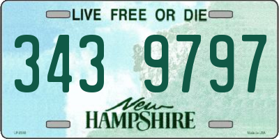 NH license plate 3439797