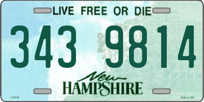 NH license plate 3439814