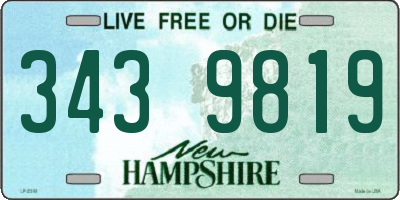 NH license plate 3439819