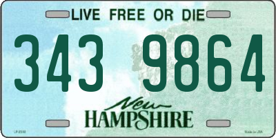 NH license plate 3439864