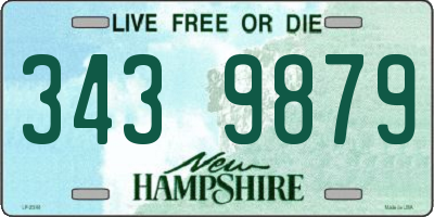 NH license plate 3439879