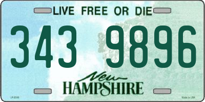 NH license plate 3439896