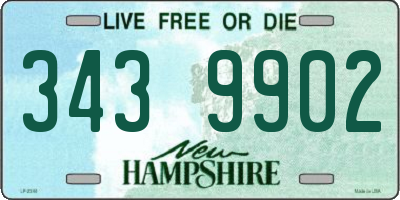 NH license plate 3439902