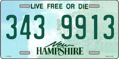 NH license plate 3439913