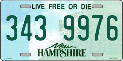 NH license plate 3439976