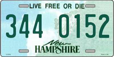 NH license plate 3440152