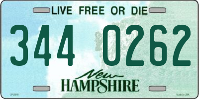 NH license plate 3440262