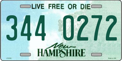 NH license plate 3440272